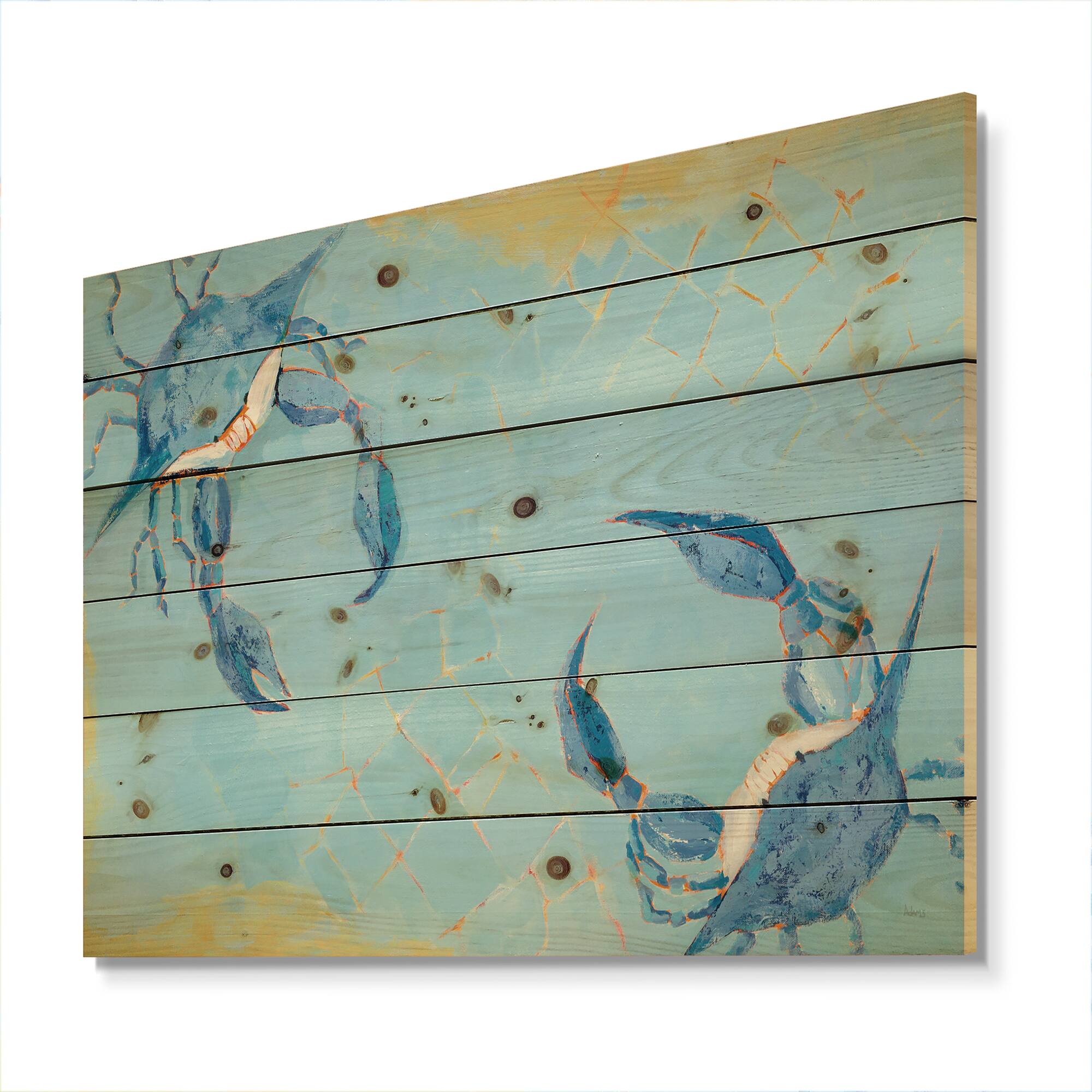Designart - Blue Coastal crab Battle